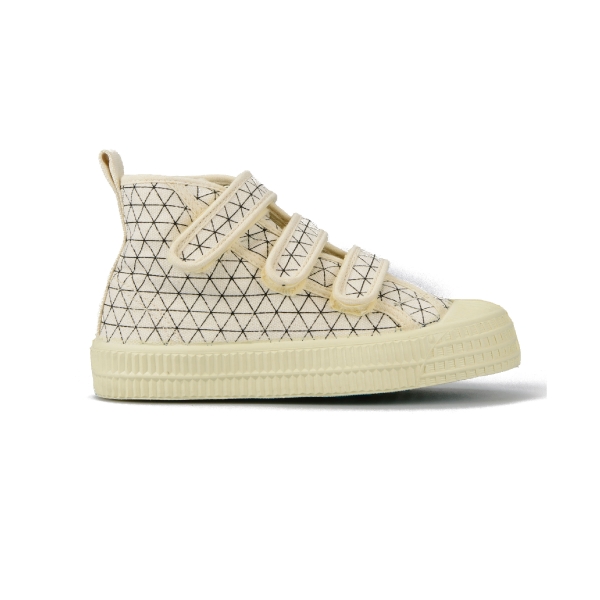 Kids' Novesta S.D.Kid Velcro Triangle Sneakers Yellow | FIznlvrnLSt