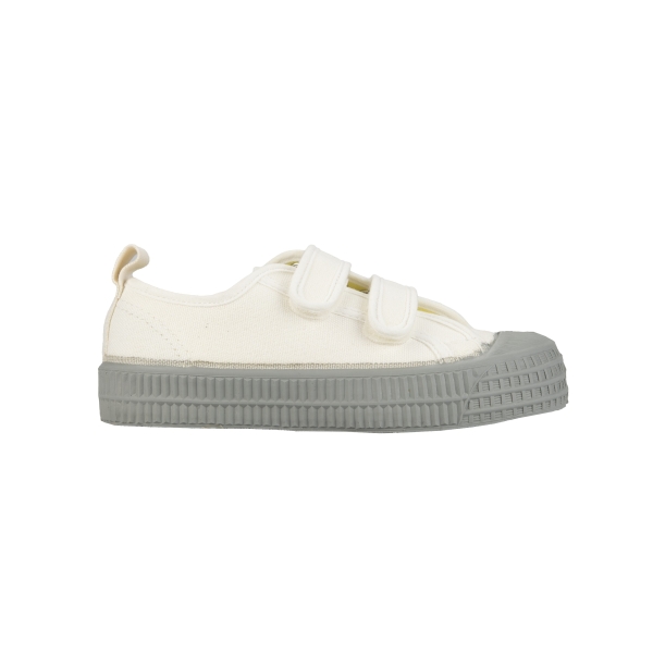 Kids' Novesta S.M.Kid Velcro 10 Wht / 212 Gry Sneakers White / Grey | wuLNOfMGzPO