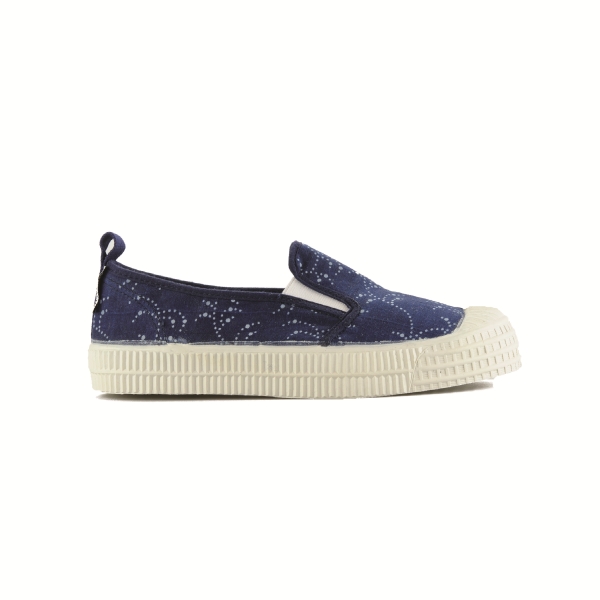 Kids' Novesta Slip on Kid print Sneakers Blue | EPGMzRvhxMt