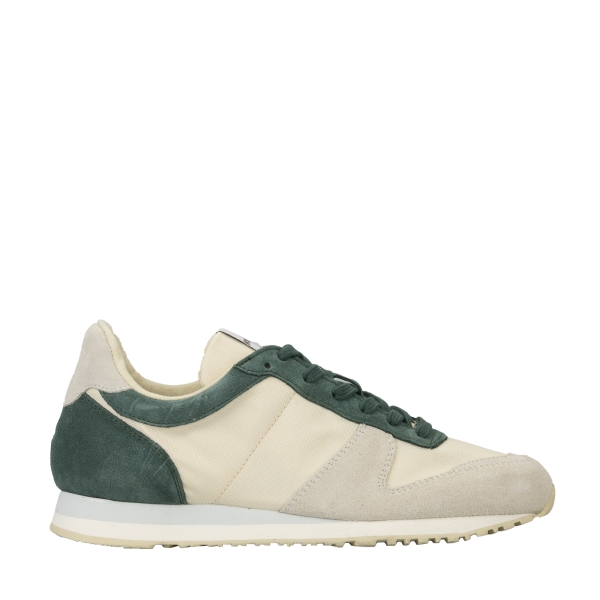 Men's Novesta Marathon pine Running Shoes Beige / Deep Green | UkMsOkvSOq4