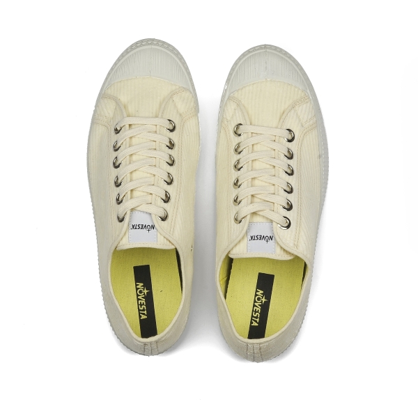 Women's Novesta Star Master Corduroy Ivory Flat Shoes White | YitBKQb8dYY